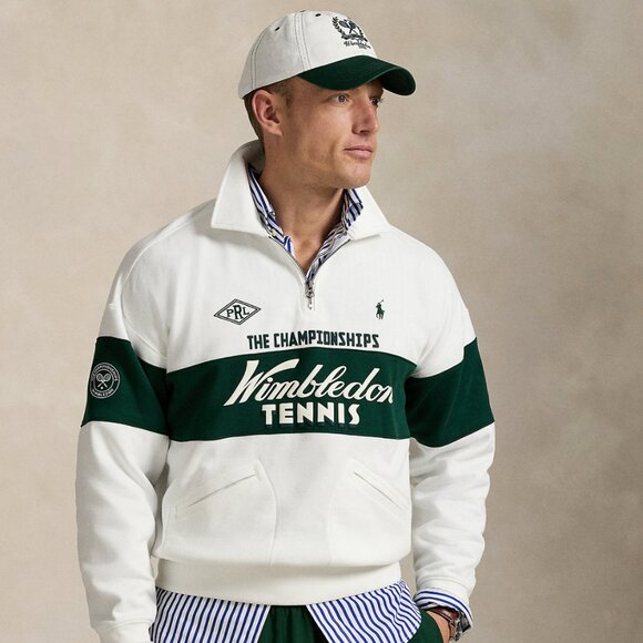 Polo Ralph Lauren Unisex Wimbledon Relaxed-Fit Fleece Sweatshirt - Picture 3 of 7